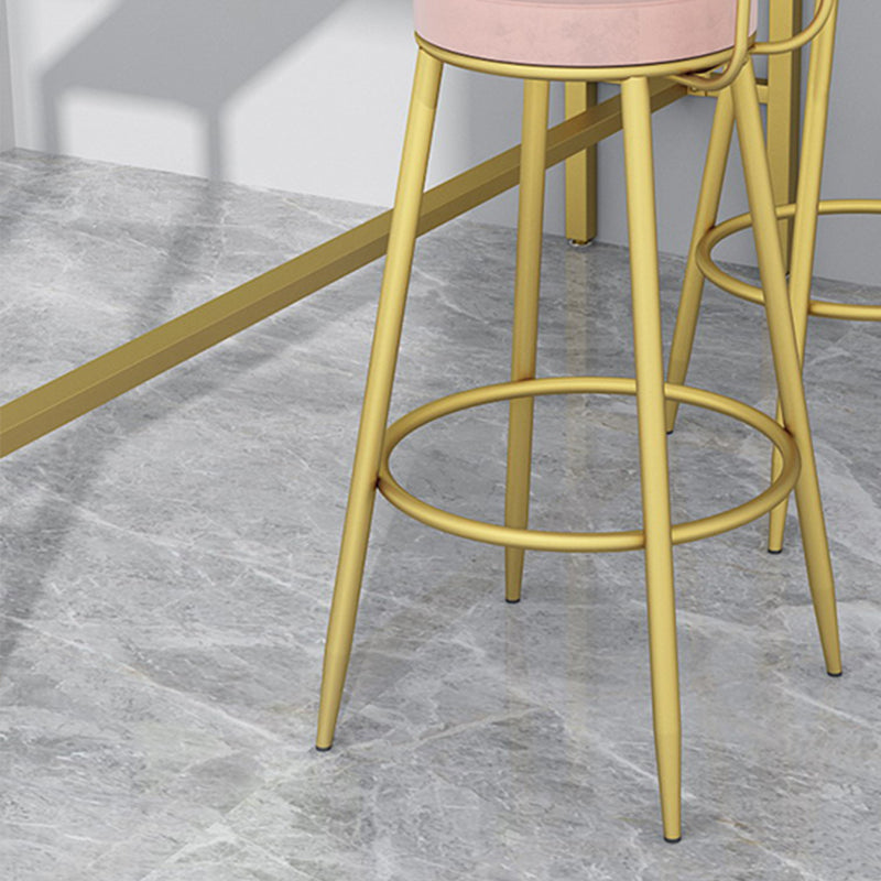 Modern Faux Marble Rectangle White Top Trestle Bar Dining Table for Kitchen