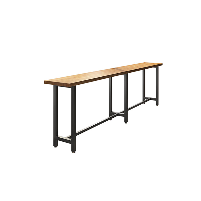 Contemporary Solid Wood Rectangle Bar Wine Table for Coffee Shop