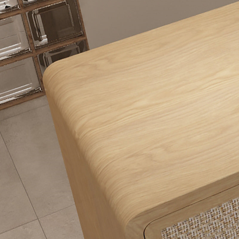 Contemporary Style Wood Rectangle Patio Bar Table for Living Room