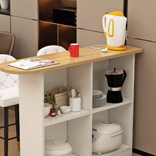 Contemporary Style Wood Specialty Patio Bar Table for Living Room