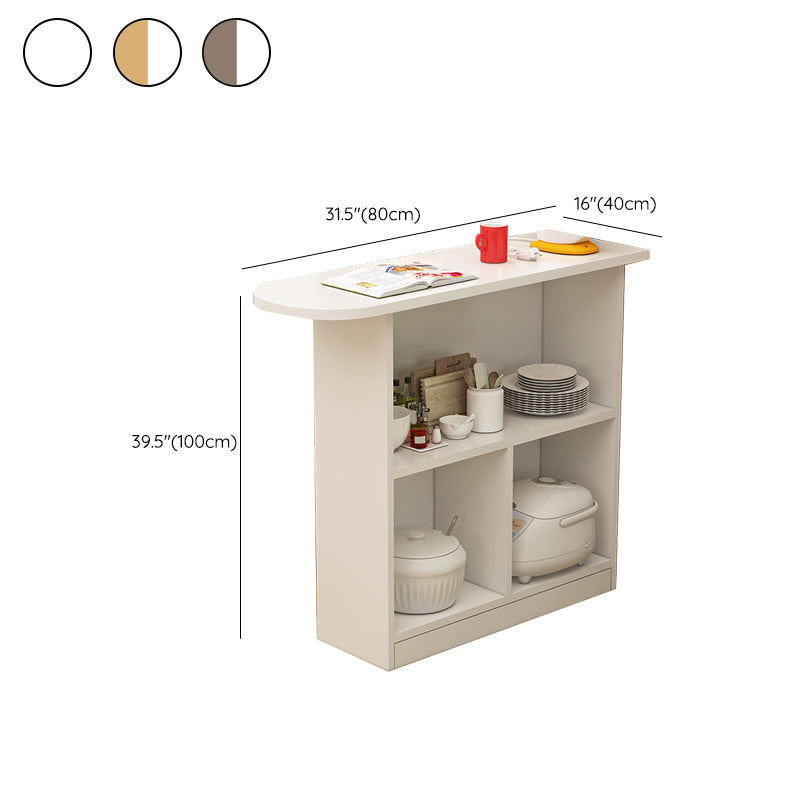 Contemporary Style Wood Specialty Patio Bar Table for Living Room