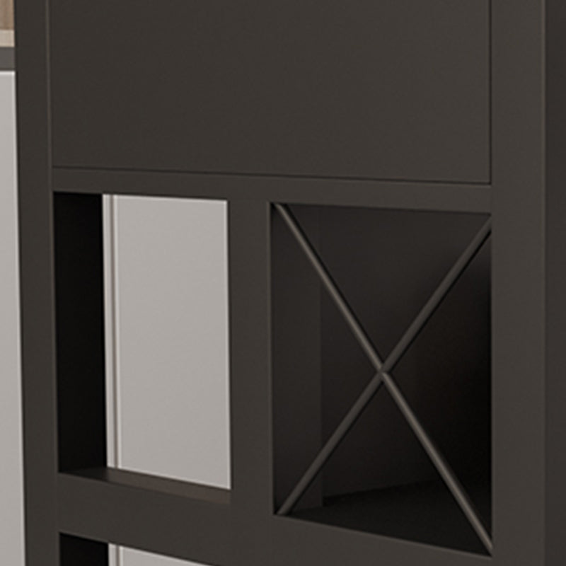 Faux Marble Top Kitchen Island Cart Modern Rectangle with 3 Drawers