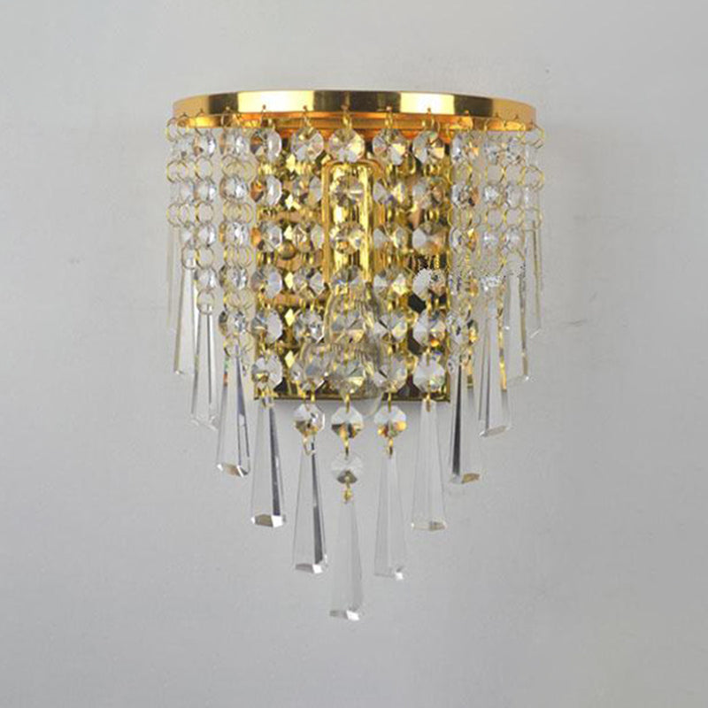 Modern Unique Shape Wall Light Sconces Crystal 1 Light Wall Lighting Fixtures