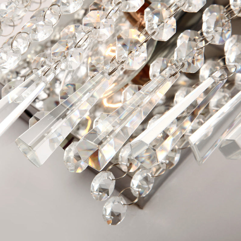 Modern Unique Shape Wall Light Sconces Crystal 1 Light Wall Lighting Fixtures