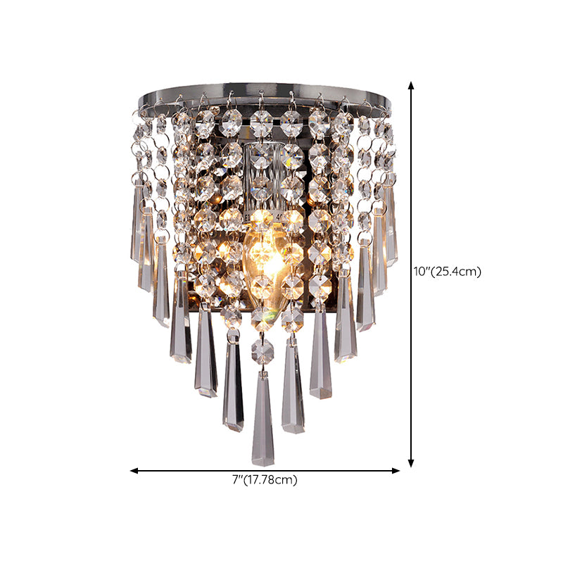 Modern Unique Shape Wall Light Sconces Crystal 1 Light Wall Lighting Fixtures