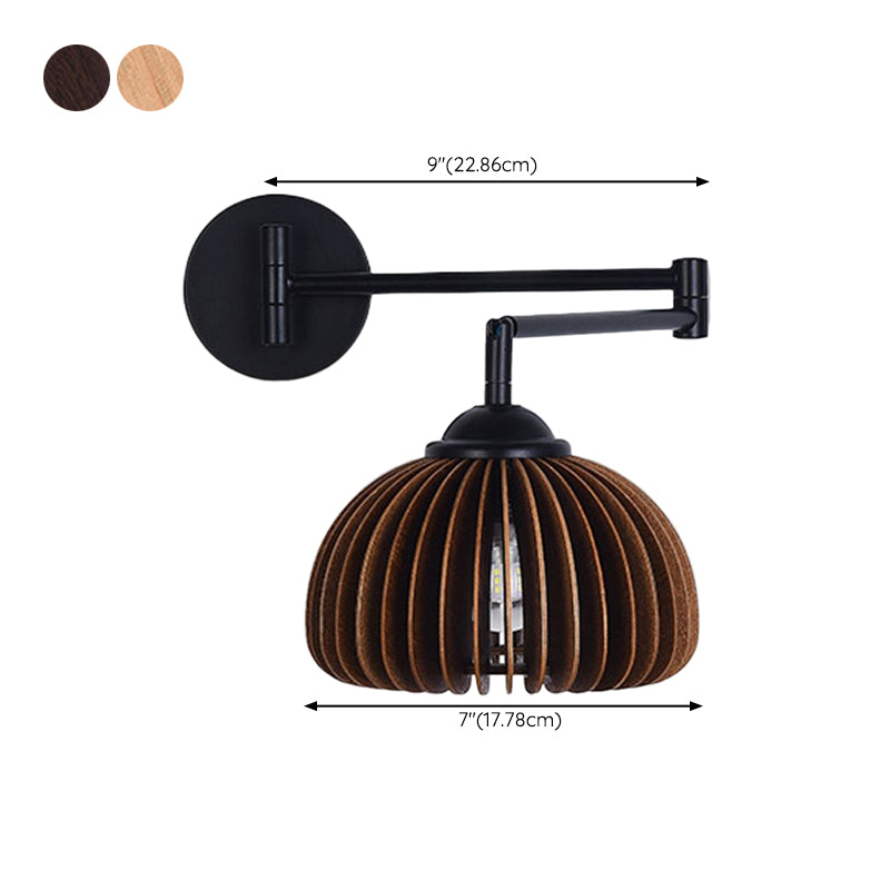 Contemporary Black Single Wall Mounted Sconce Shaded Statement Wall Light