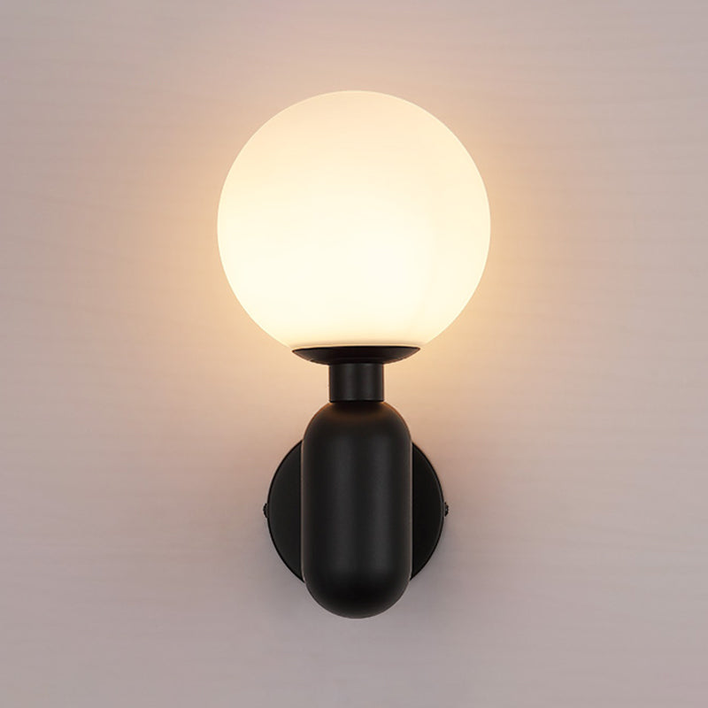 Modern Wall Light Sconce Minimalist Glass Wall Light Fixture for Bedroom