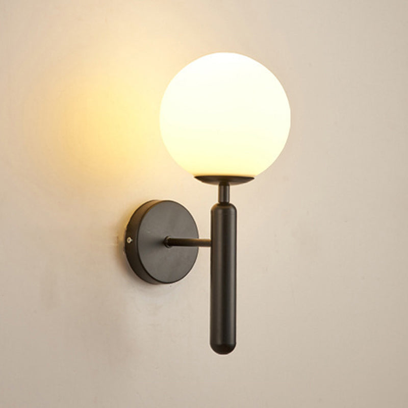 Modern Wall Light Sconce Minimalist Glass Wall Light Fixture for Bedroom