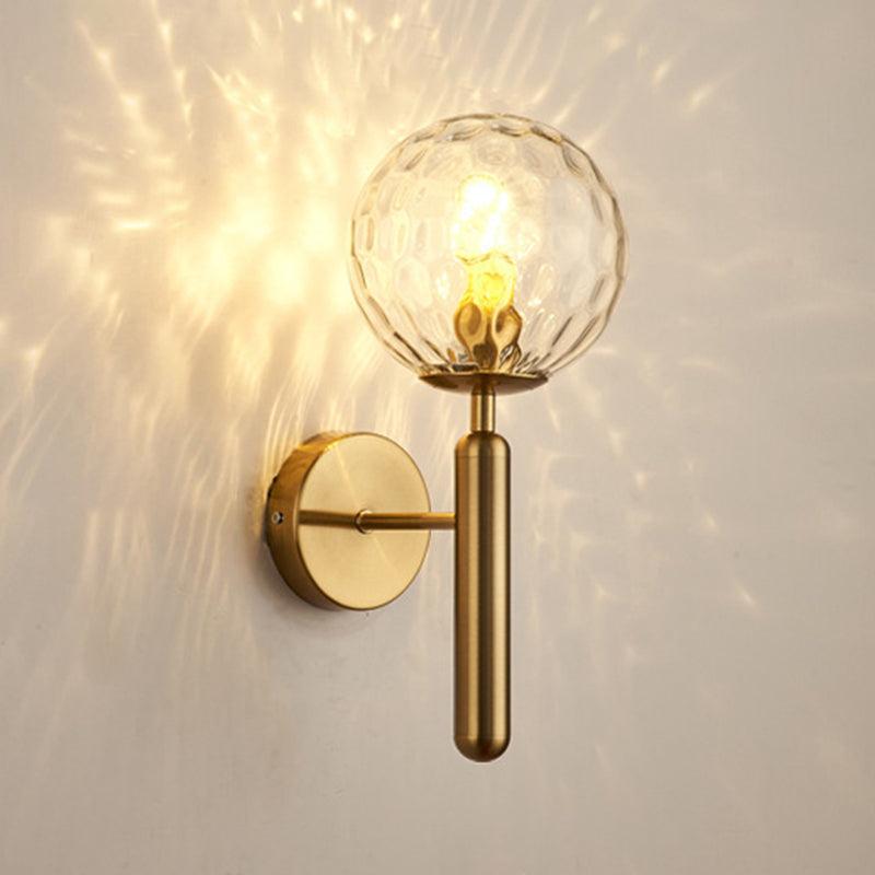 Modern Wall Light Sconce Minimalist Glass Wall Light Fixture for Bedroom