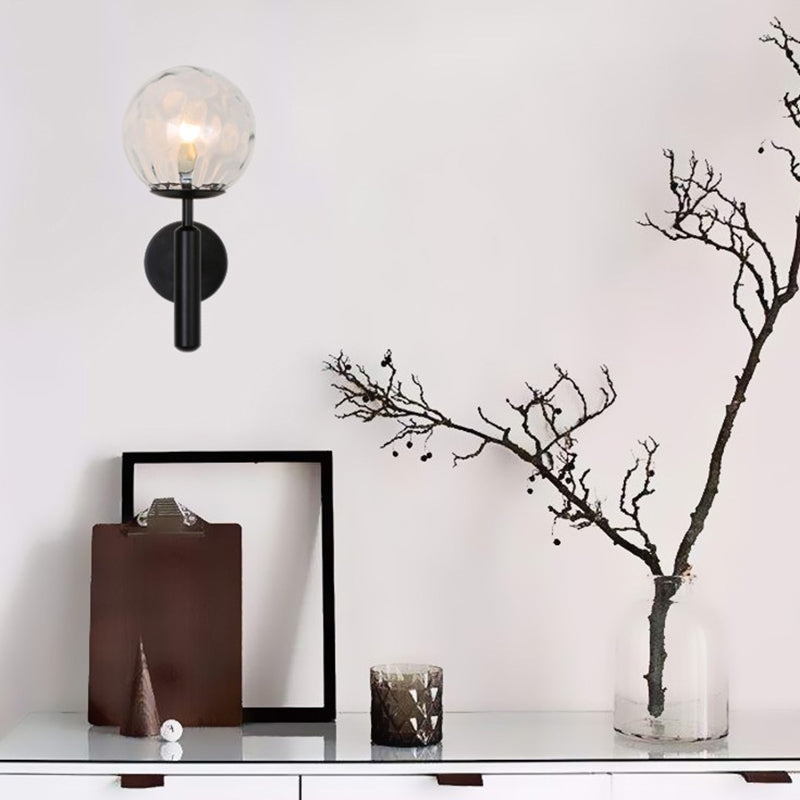 Modern Wall Light Sconce Minimalist Glass Wall Light Fixture for Bedroom