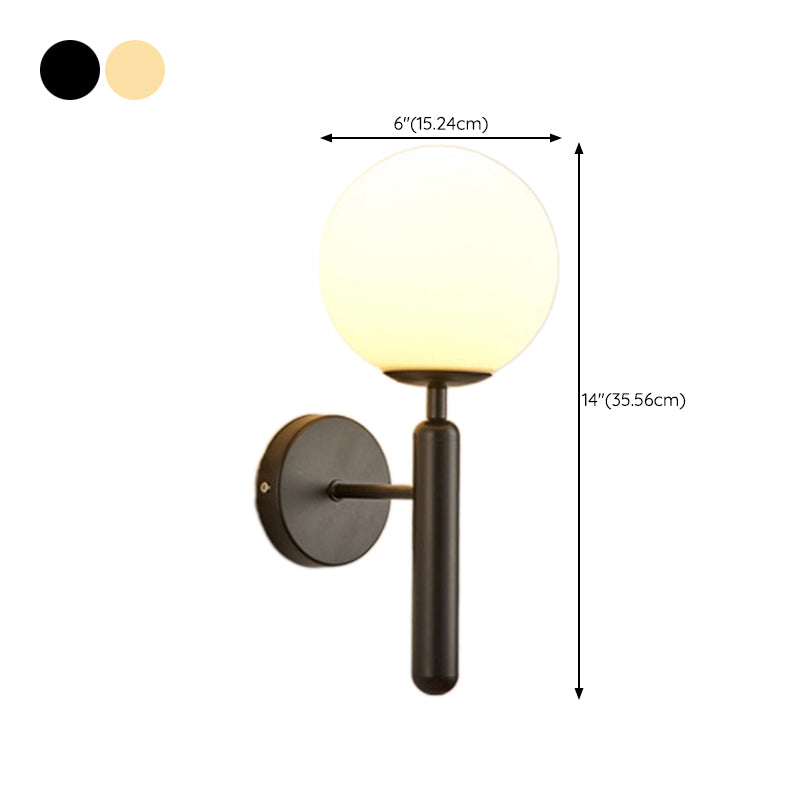 Modern Wall Light Sconce Minimalist Glass Wall Light Fixture for Bedroom