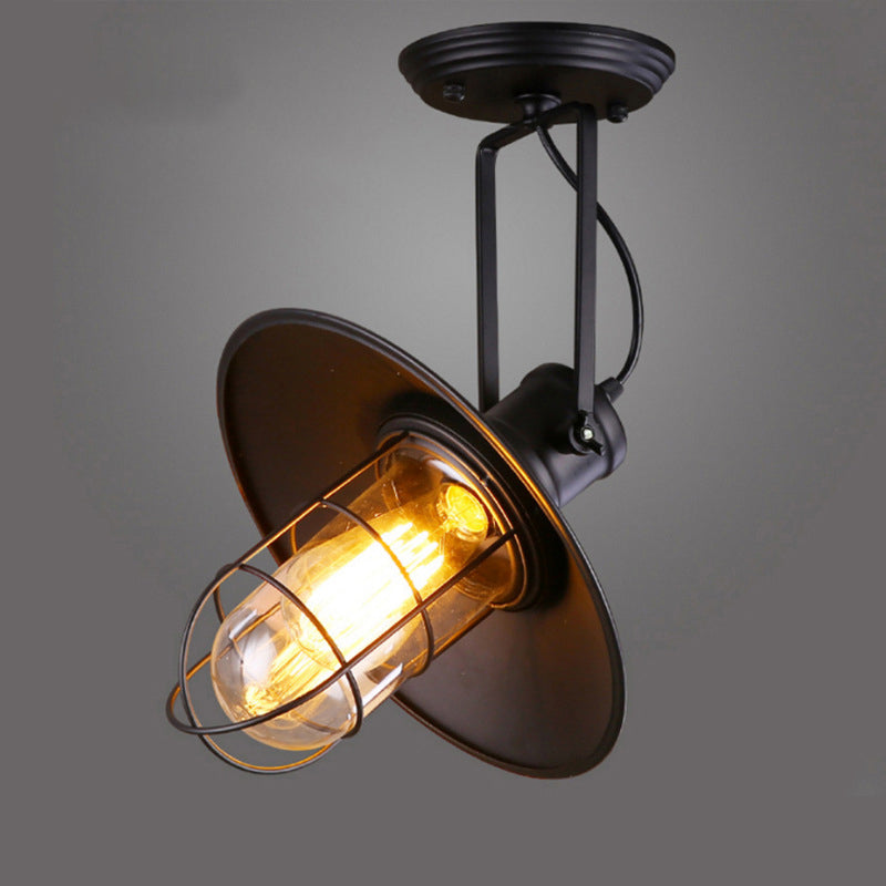 American Style Cone Shape Vanity Light with Iron Shade for Shower Room