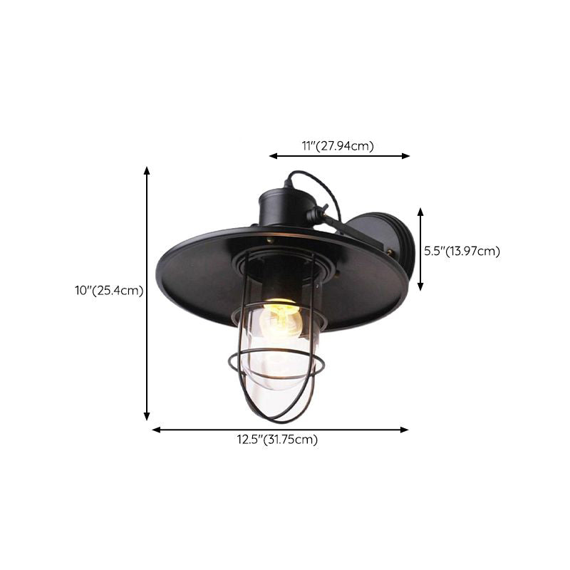 American Style Cone Shape Vanity Light with Iron Shade for Shower Room