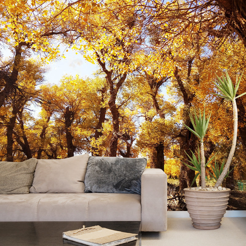 Botanical Photography Pattern Mildew Wall Mural Horizontalt for Living Room