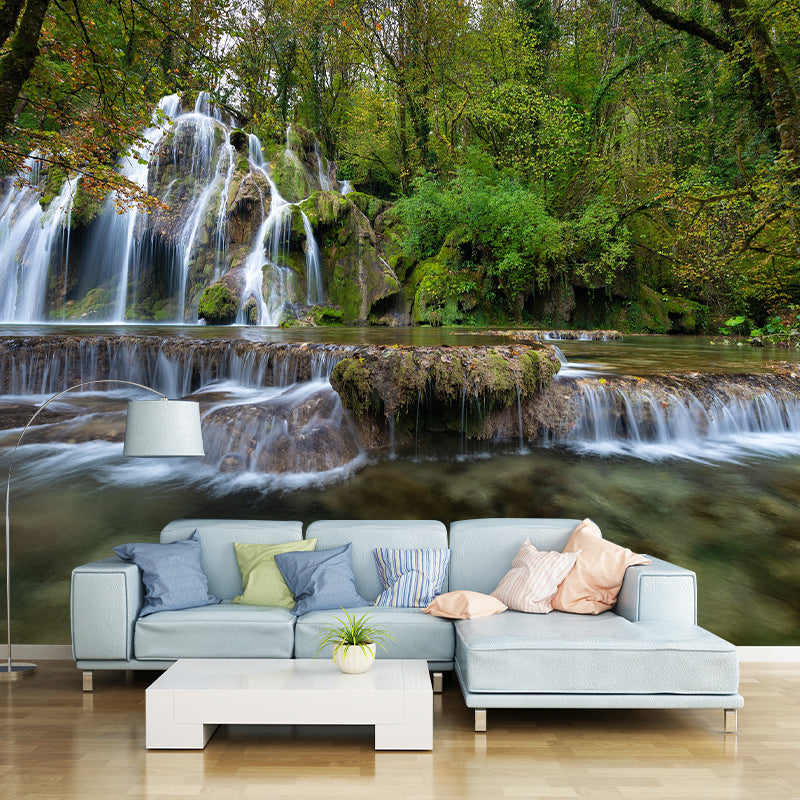 Fall Landscapes Photography Pattern Mildew Wall Mural Horizontalt for Living Room