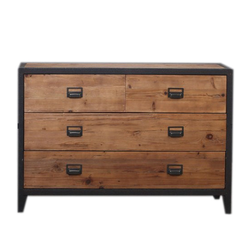 Traditional Storage Chest Solid Wood 13.65 Inch Width Dresser