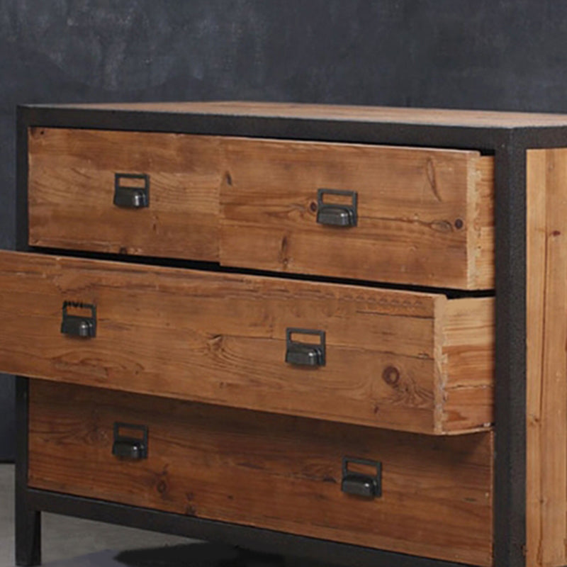 Traditional Storage Chest Solid Wood 13.65 Inch Width Dresser