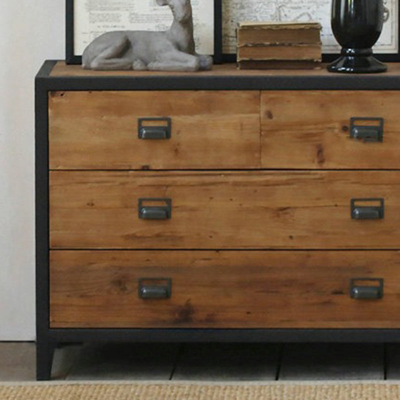 Traditional Storage Chest Solid Wood 13.65 Inch Width Dresser