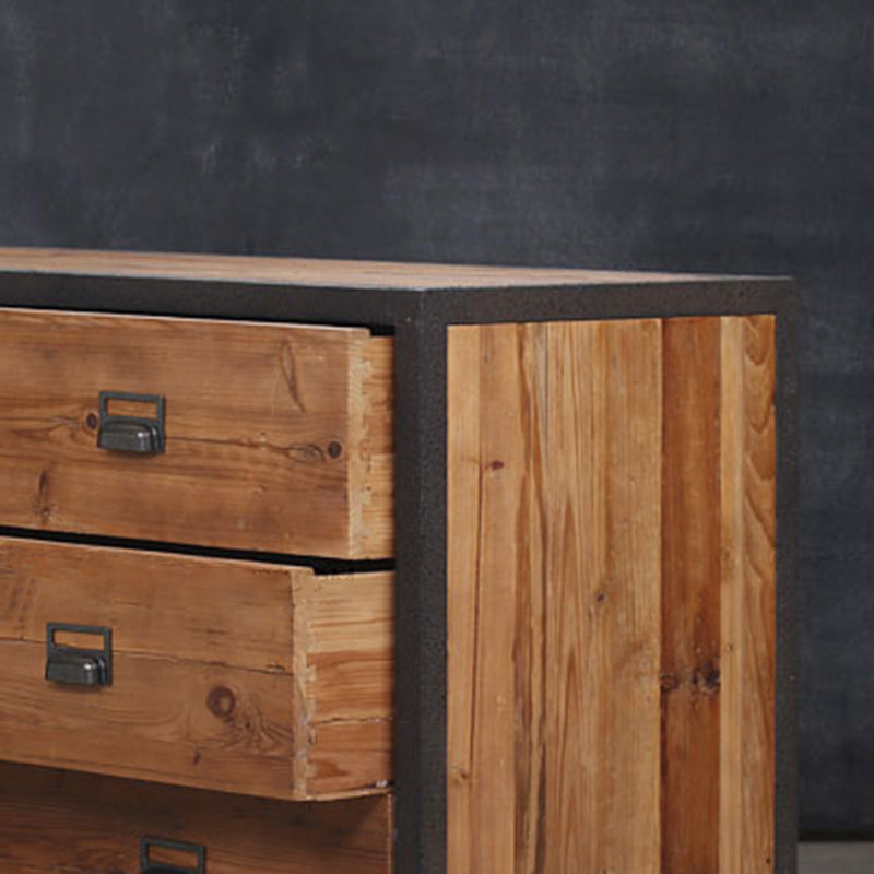 Traditional Storage Chest Solid Wood 13.65 Inch Width Dresser