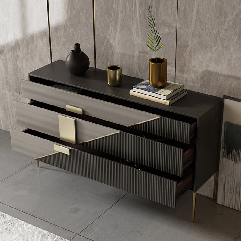 Glam Horizontal Storage Chest with Soft-Close Drawers for Home