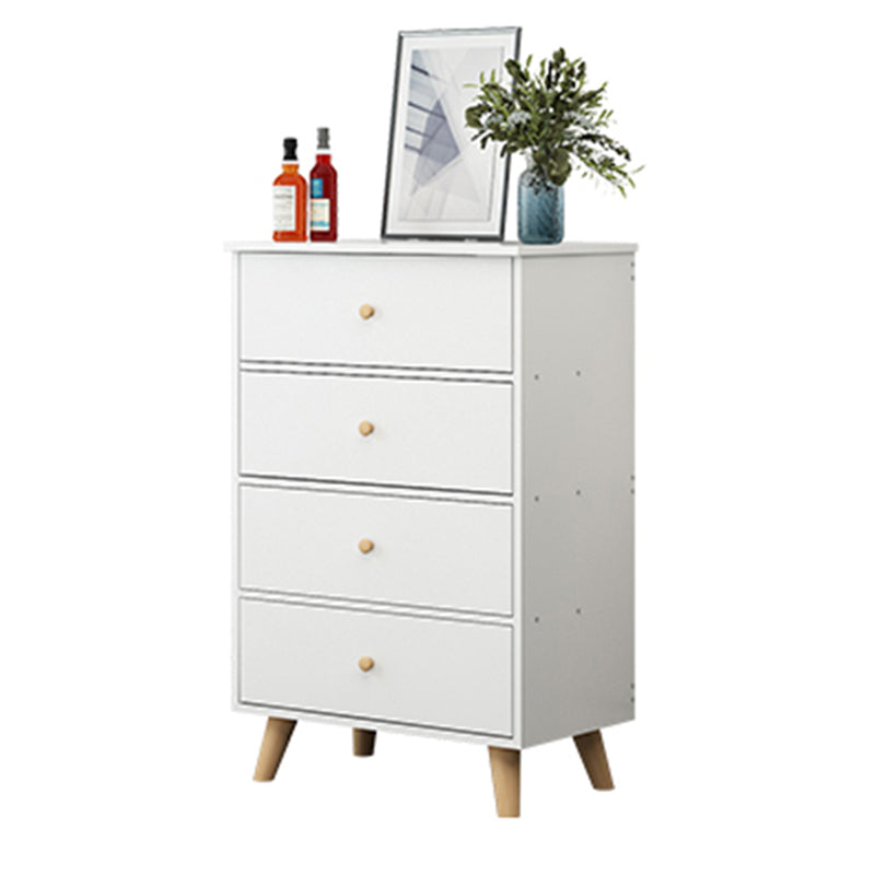 Scandinavian Wood Horizontal Storage Chest with Drawers for Home