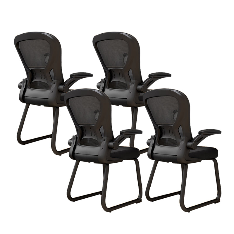 Contemporary Padded Arms Office Chair Ergonomic Desk Chair for Office