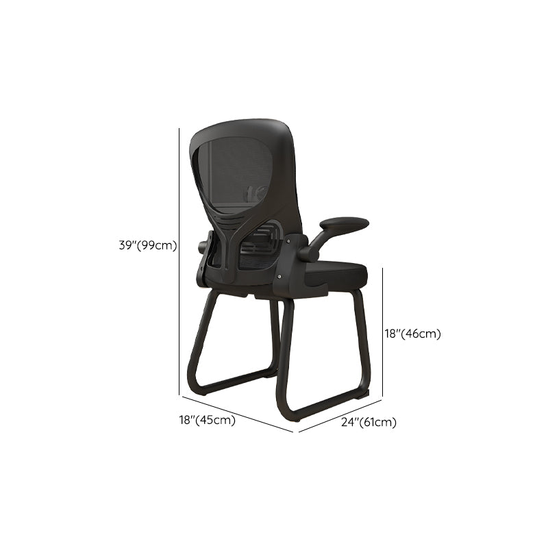 Contemporary Padded Arms Office Chair Ergonomic Desk Chair for Office