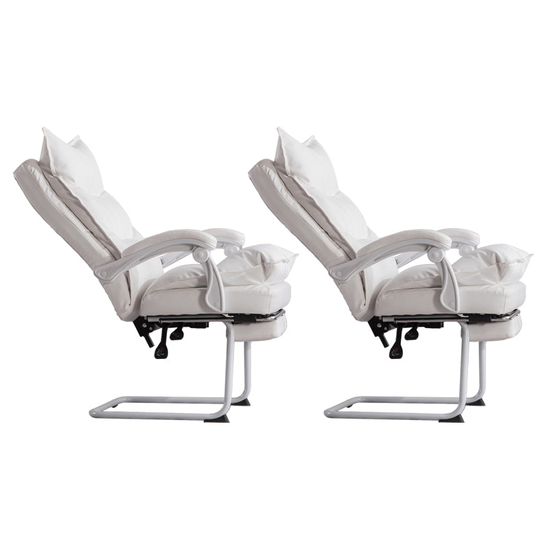Padded Arms Office Chair Modern Leather No Distressing Ergonomic Desk Chair