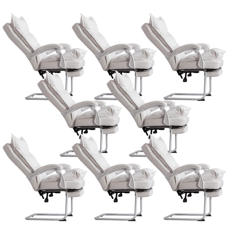 Padded Arms Office Chair Modern Leather No Distressing Ergonomic Desk Chair