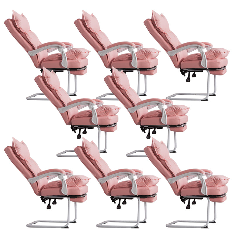 Padded Arms Office Chair Modern Leather No Distressing Ergonomic Desk Chair