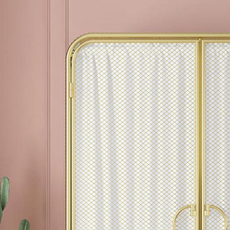 Bedroom Metal Wardrobe Industrial Style Rectangular Wardrobe Closet with Door