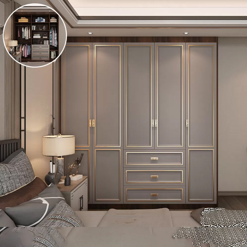 Modern Freestanding Wardrobe Engineered Wood Wardrobe Armoire
