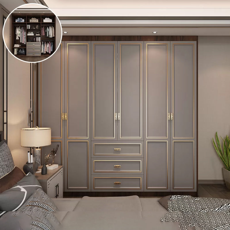 Modern Freestanding Wardrobe Engineered Wood Wardrobe Armoire