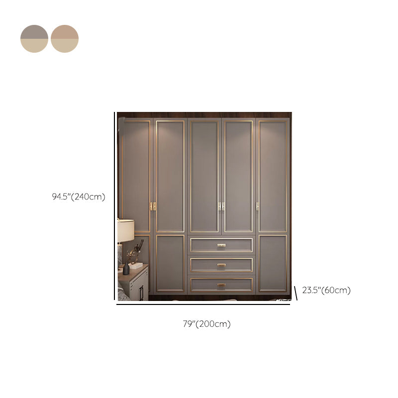 Modern Freestanding Wardrobe Engineered Wood Wardrobe Armoire