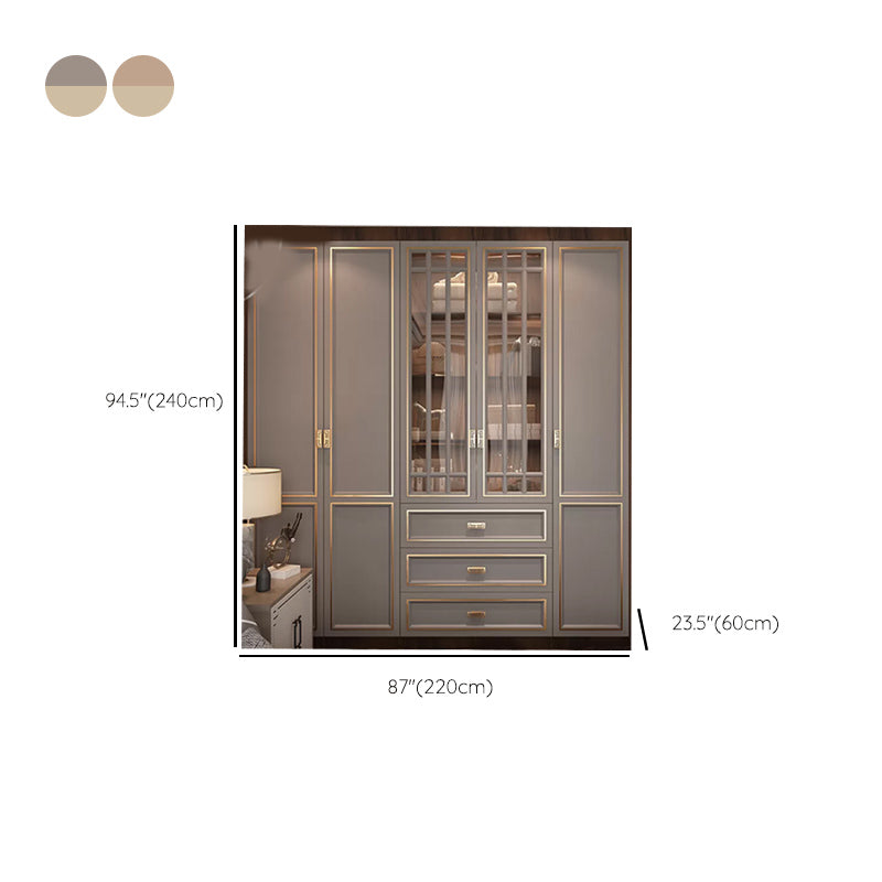 Modern Freestanding Wardrobe Engineered Wood Wardrobe Armoire