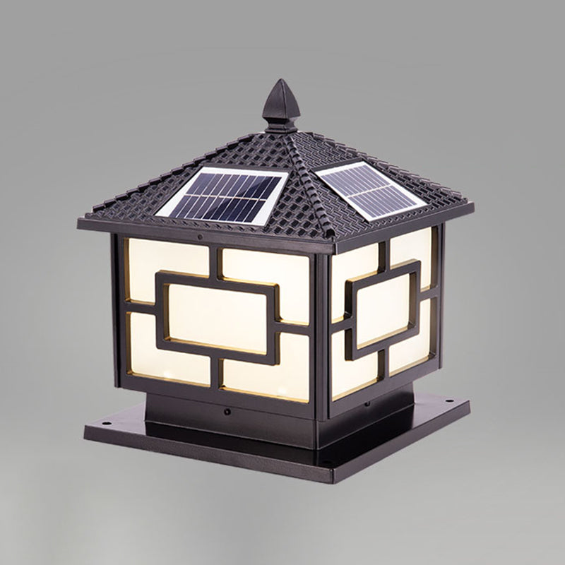 Creative LED Solar Lighting Fixture with Acrylic Shade for Garden