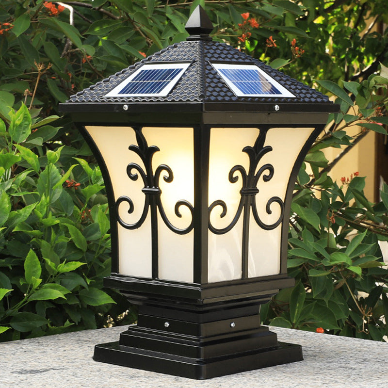 Contemporary LED Square Shape Outdoor Waterproof Light with Acrylic Shade