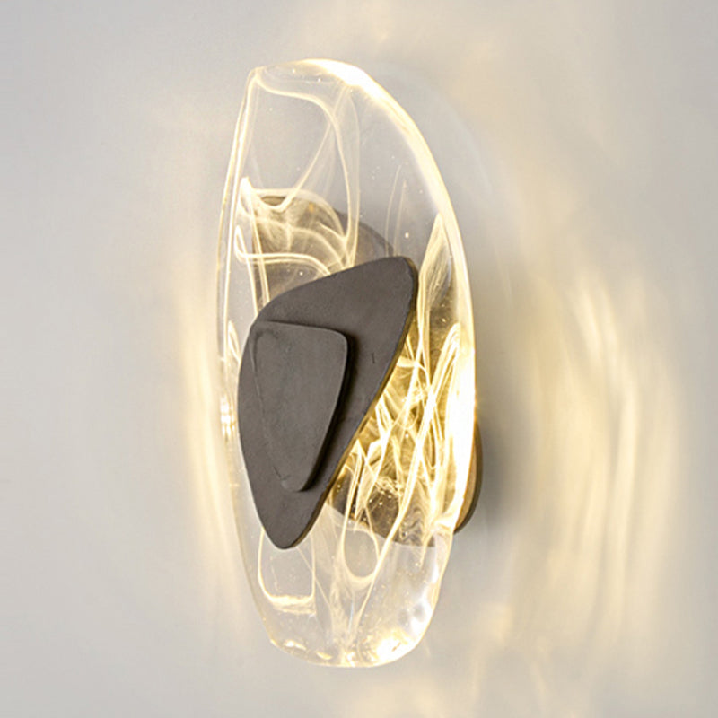 Geometric Shape Crystal Vanity Lights Modern Style 1 Light Vanity Light Fixtures