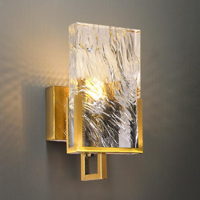 Golden Single Light Modern Bathroom Vanity Light Crystal Bath Bar