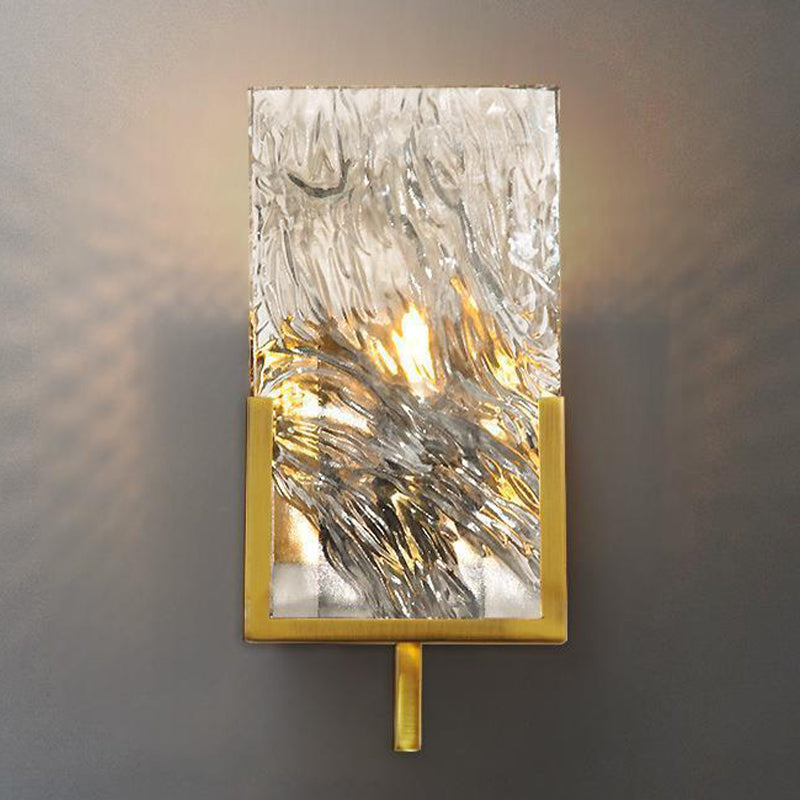 Golden Single Light Modern Bathroom Vanity Light Crystal Bath Bar