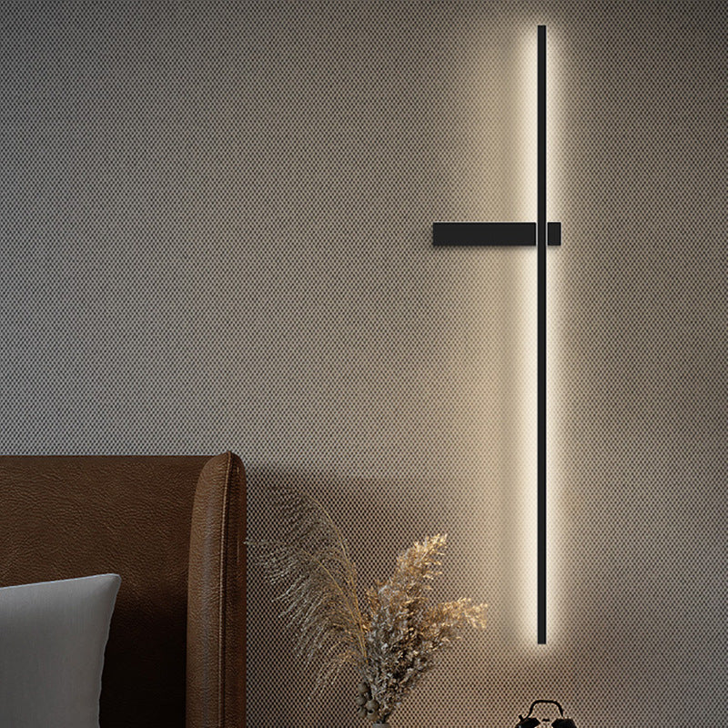 Single Black/White Modern Vanity Light Metal LED Linear Bath Bar