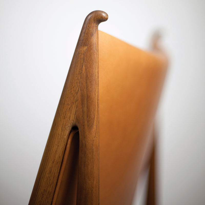 Contemporary Solid Wood and Faux Leather Armless Dining Chairs