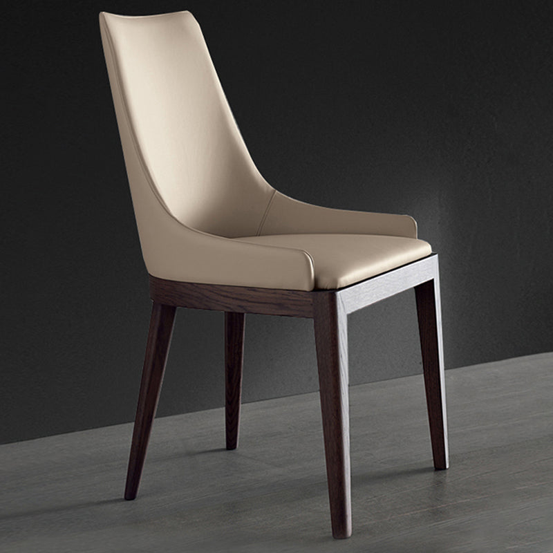 Faux Leather and Solid Wood Dining and Accent Chairs for Dining Room