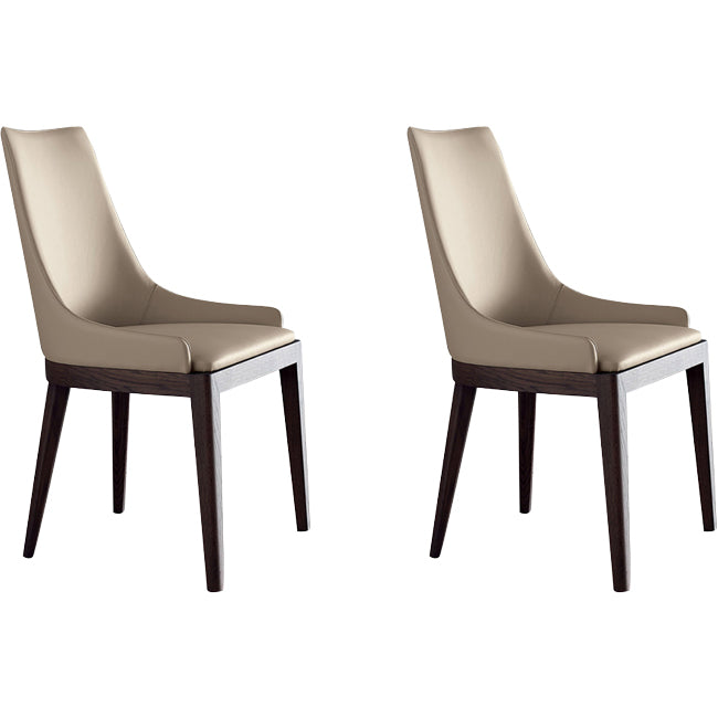 Faux Leather and Solid Wood Dining and Accent Chairs for Dining Room