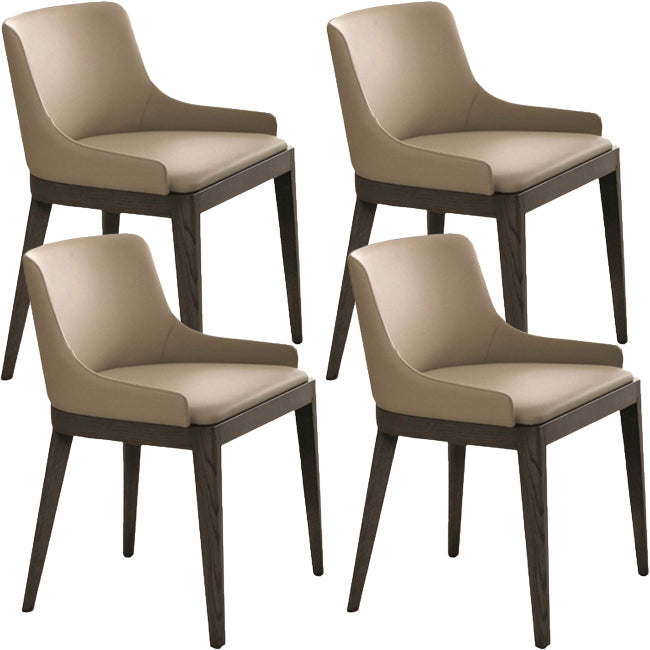 Faux Leather and Solid Wood Dining and Accent Chairs for Dining Room