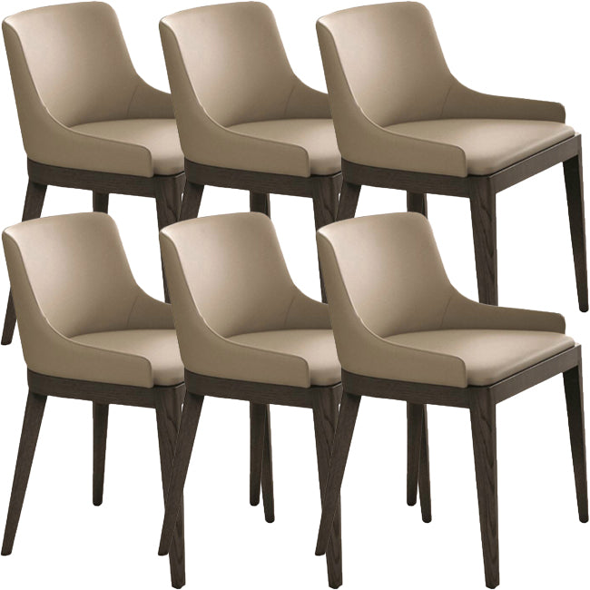 Faux Leather and Solid Wood Dining and Accent Chairs for Dining Room