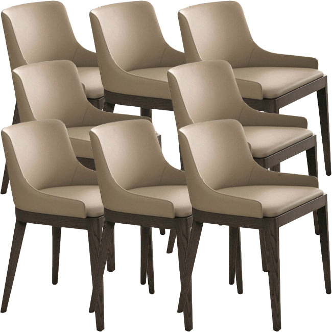 Faux Leather and Solid Wood Dining and Accent Chairs for Dining Room