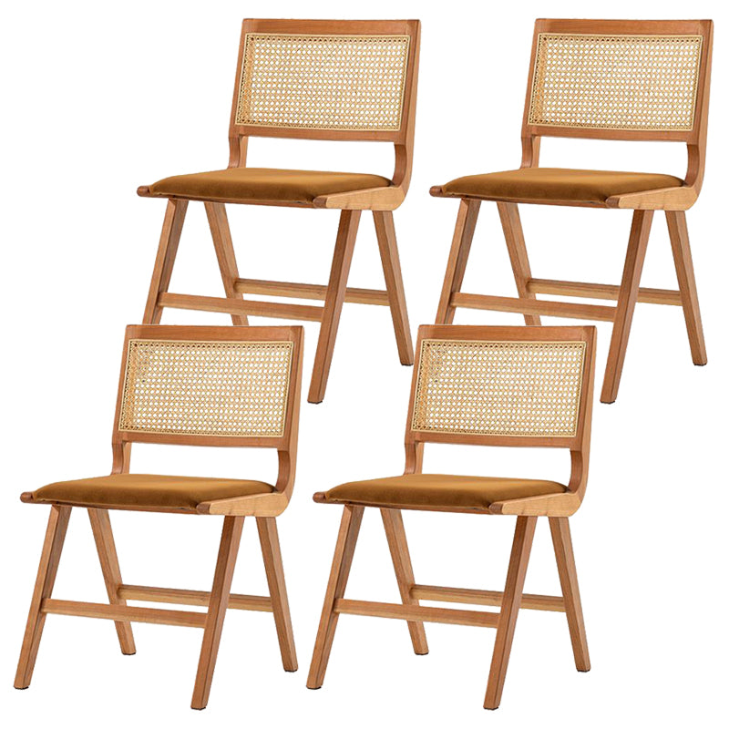 Contemporary Indoor Solid Wood King Louis Back Side Dining Chair