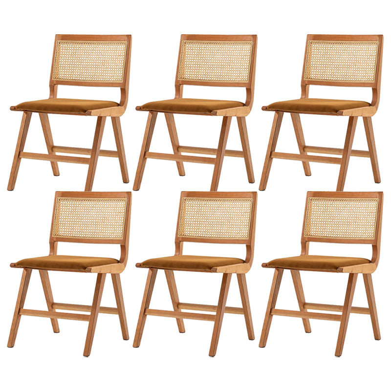 Contemporary Indoor Solid Wood King Louis Back Side Dining Chair