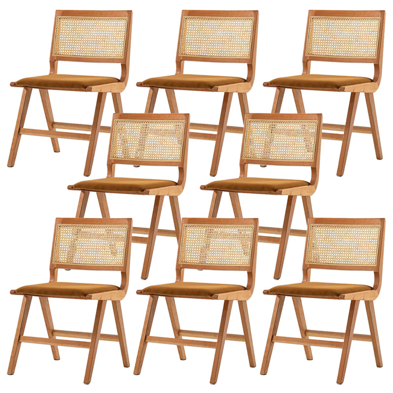 Contemporary Indoor Solid Wood King Louis Back Side Dining Chair